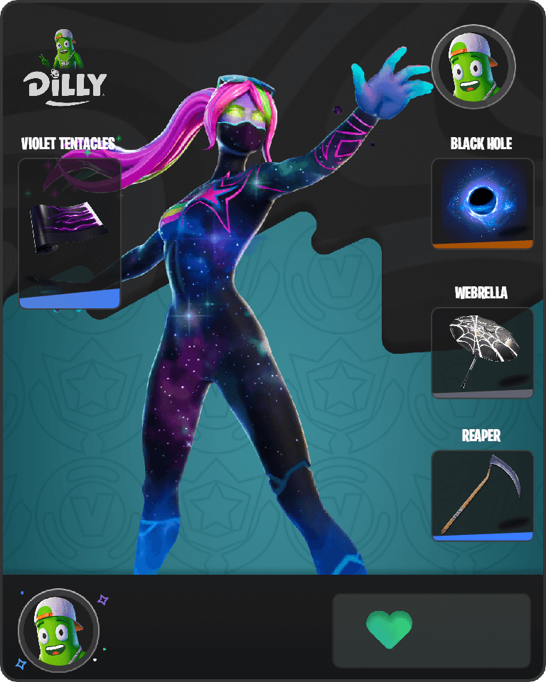 Galaxia Fortnite combo