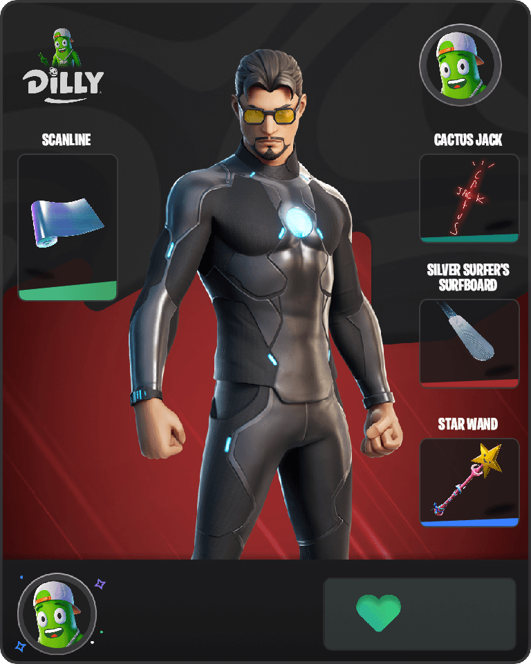 Tony Stark Fortnite combo