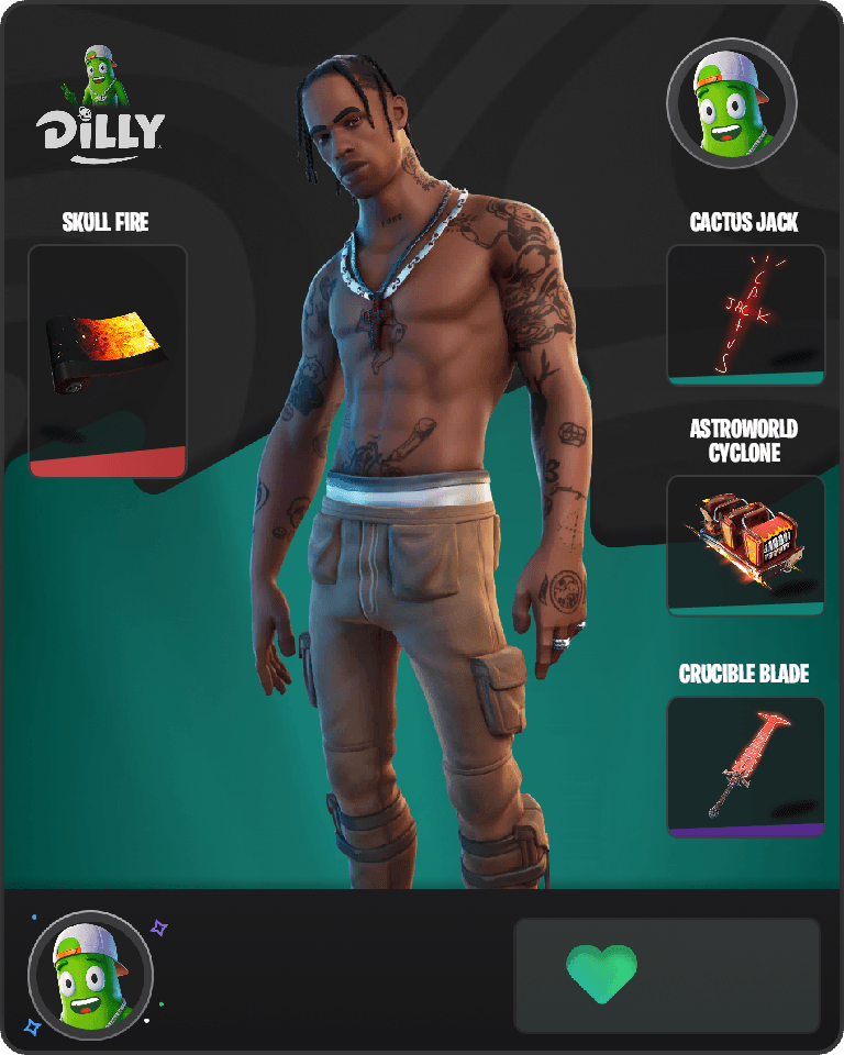 Travis Scott Fortnite combo