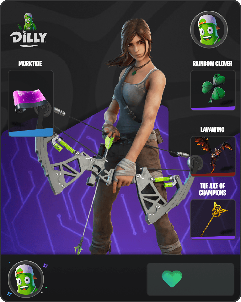 Lara Croft Fortnite combo