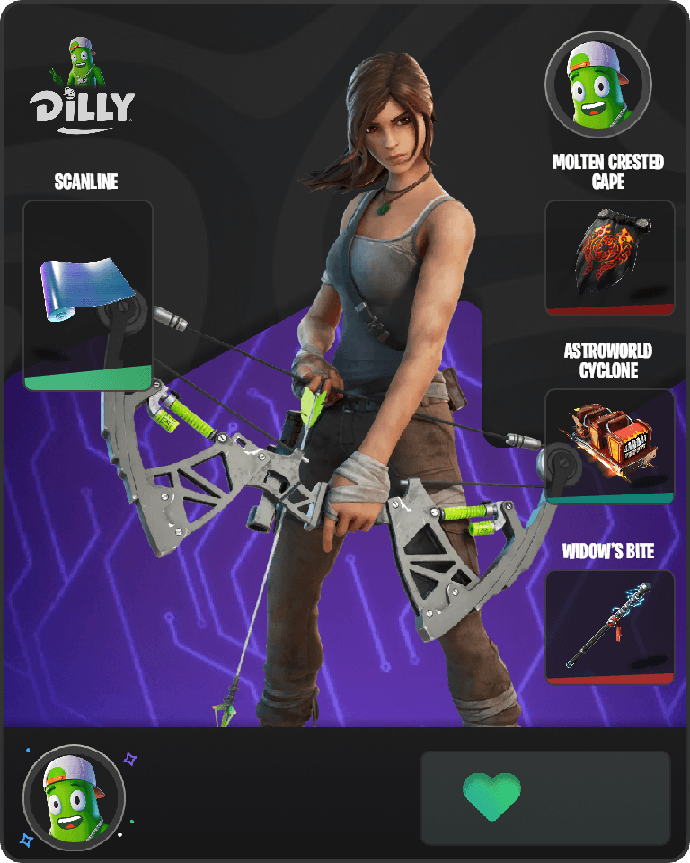 Lara Croft Fortnite combo