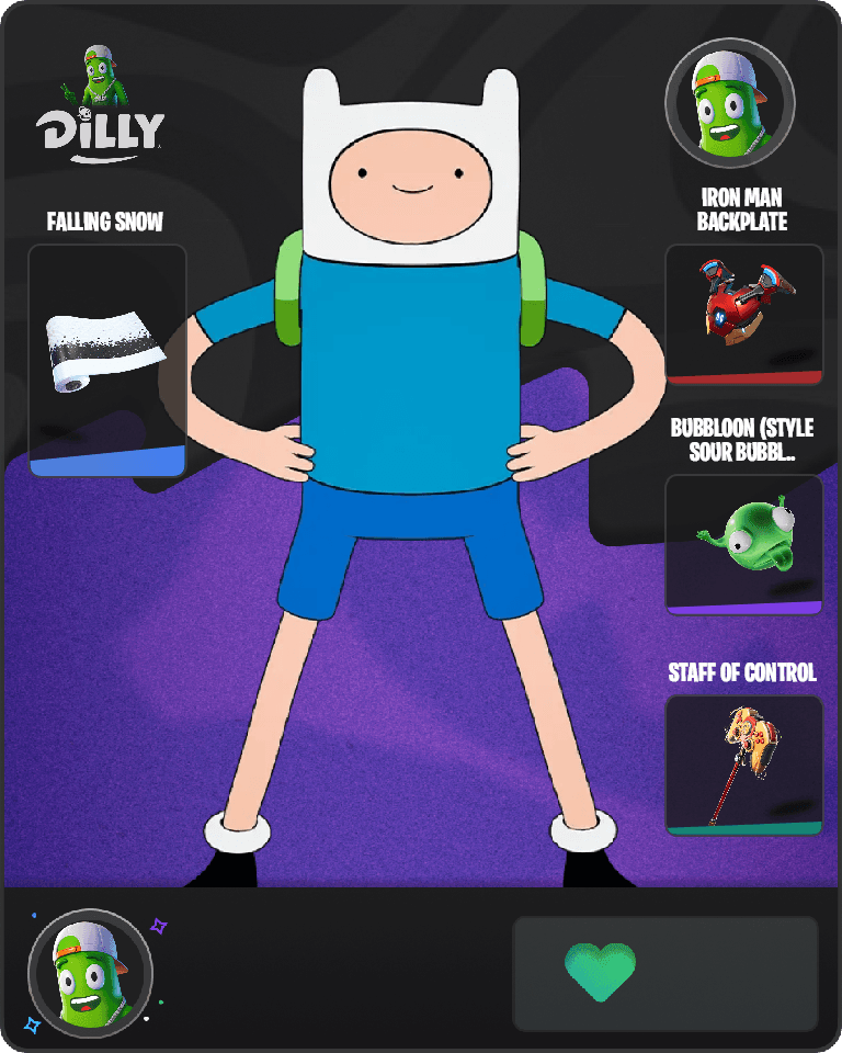 Finn the Human Fortnite combo