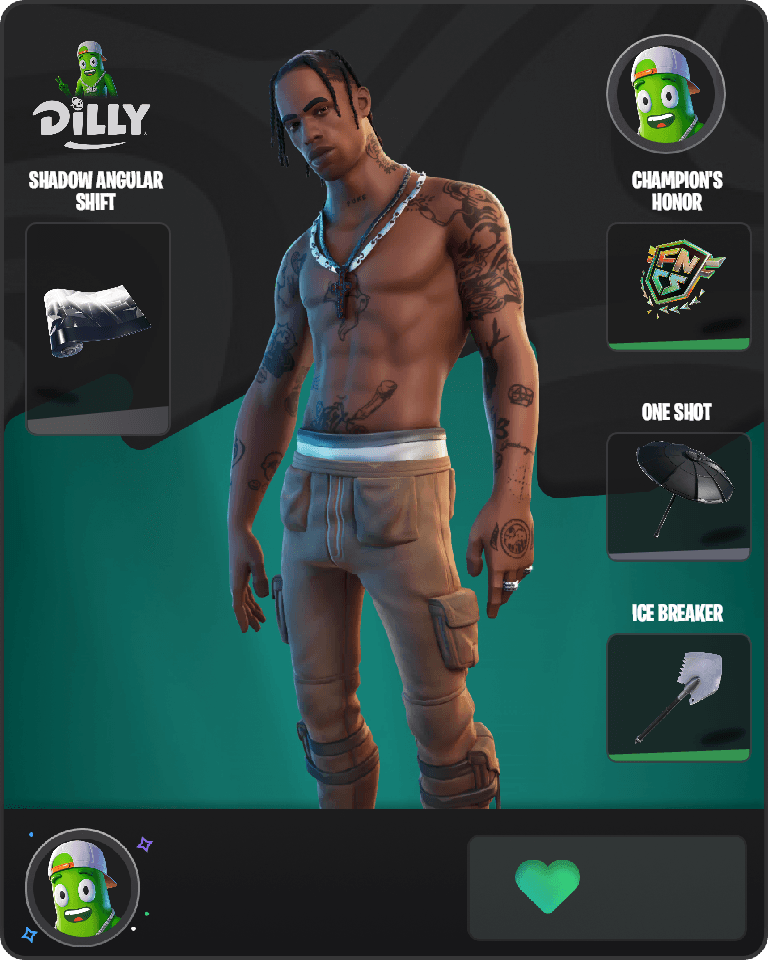 Travis Scott Fortnite combo