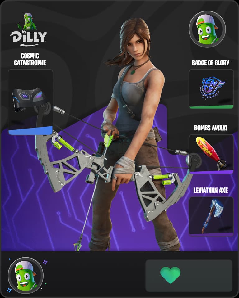 Lara Croft Fortnite skin combo