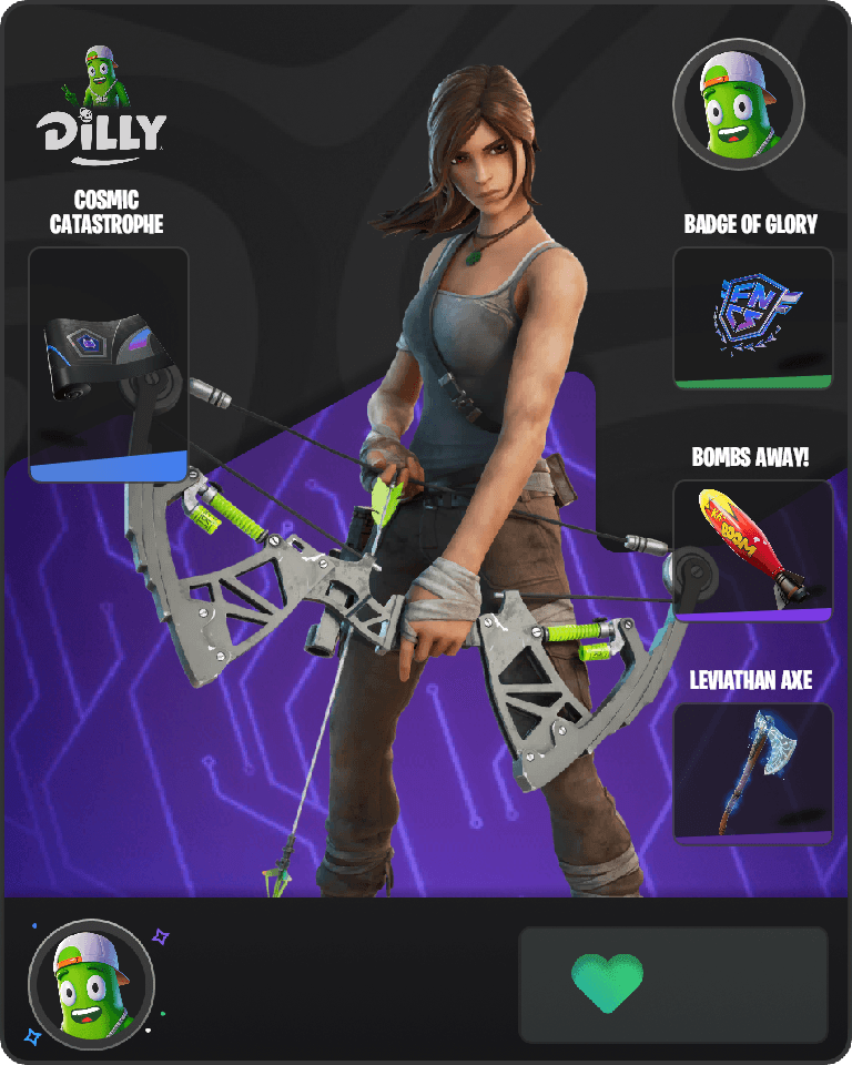 Lara Croft Fortnite combo