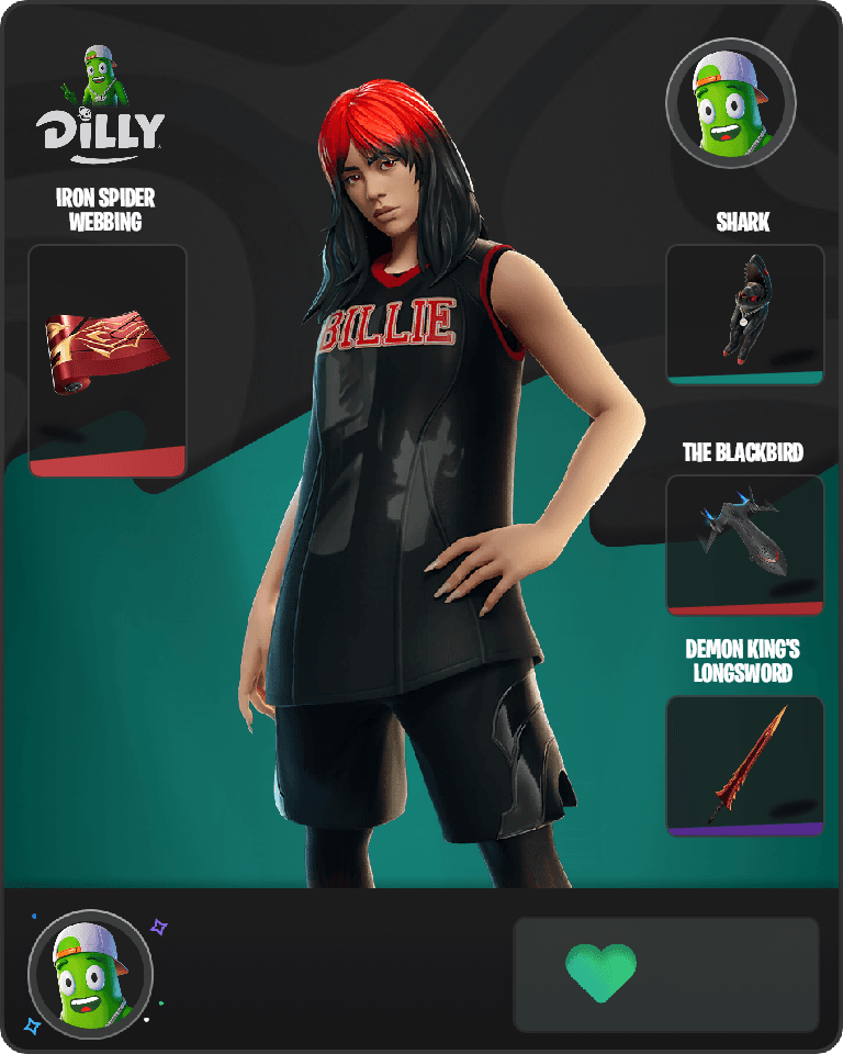 Red Roots Billie Fortnite combo