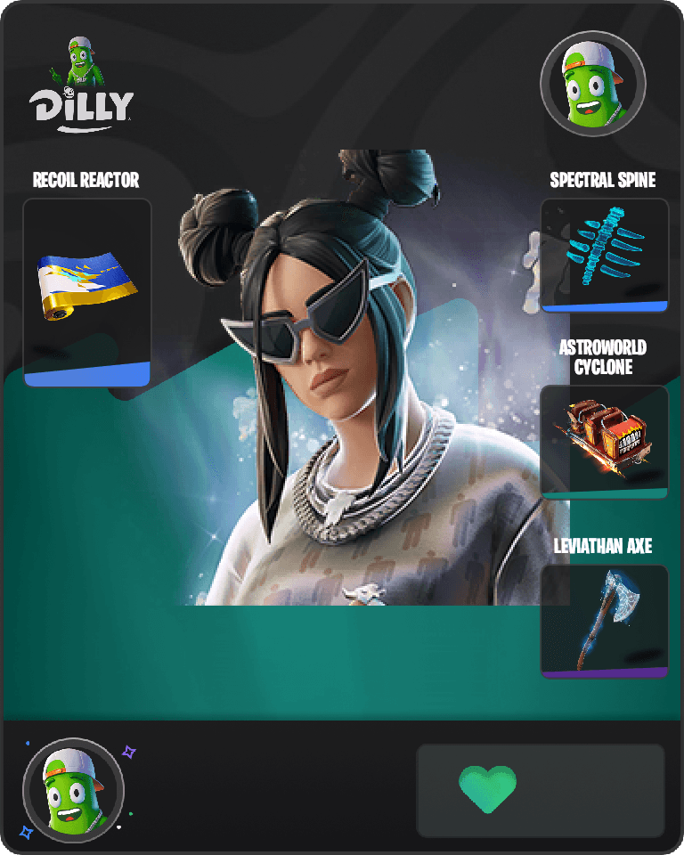 Platinum Billie Eilish Fortnite combo