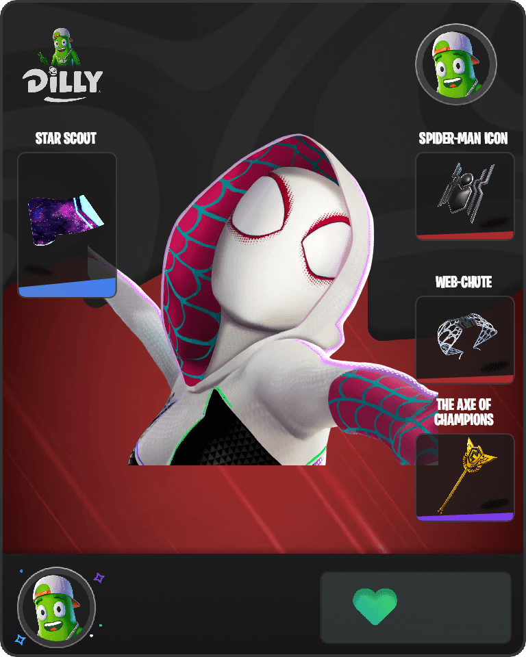 Spider-Gwen Fortnite combo