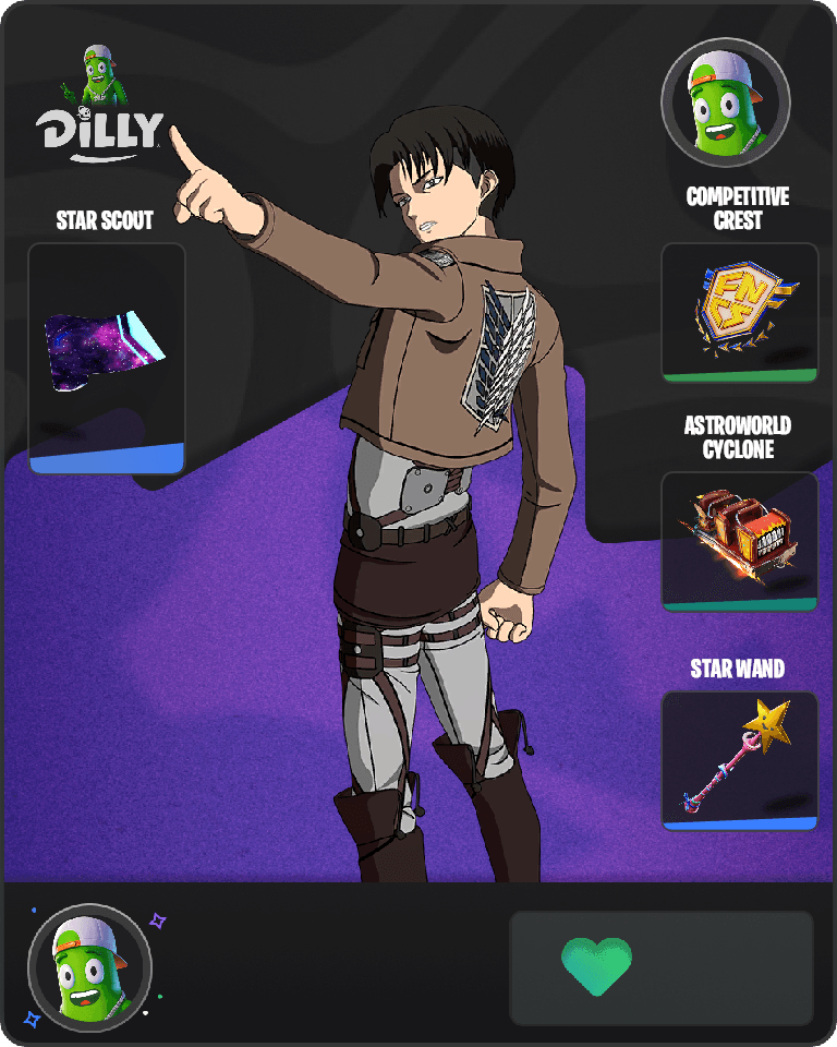 Captain Levi Fortnite combo