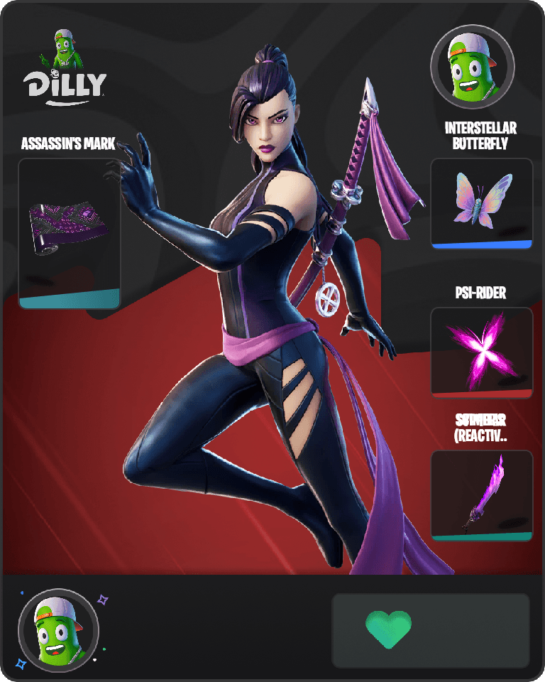 Psylocke Fortnite combo