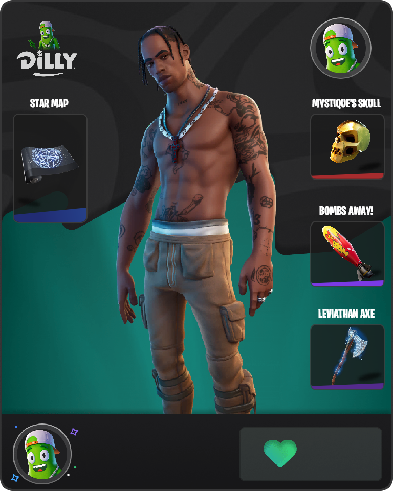 Travis Scott Fortnite combo