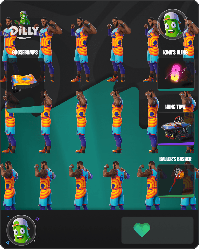 Tune Squad LeBron Fortnite combo