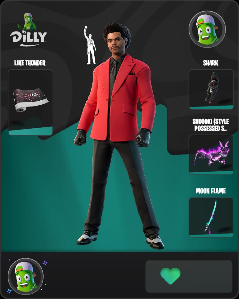 The Weeknd Fortnite skin combo