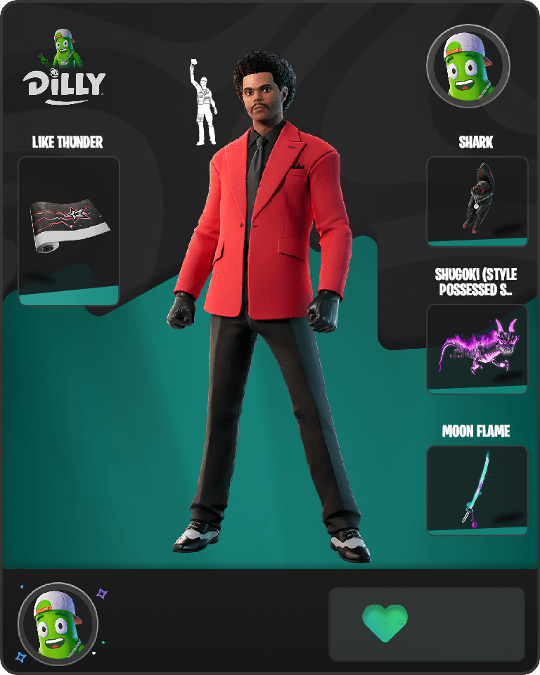 The Weeknd Fortnite combo