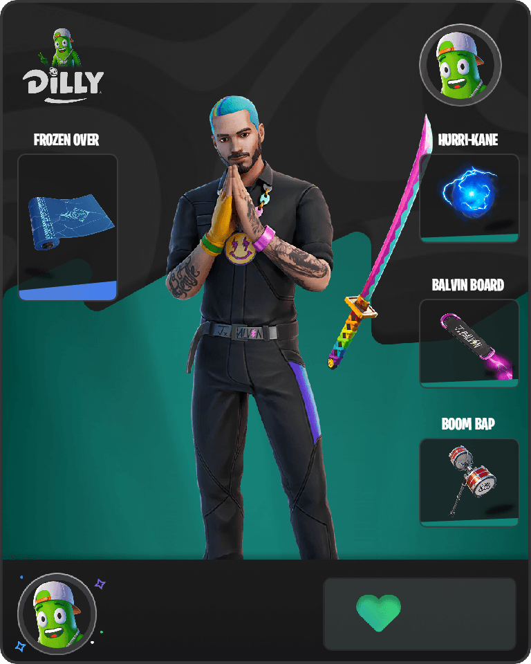J Balvin Fortnite combo
