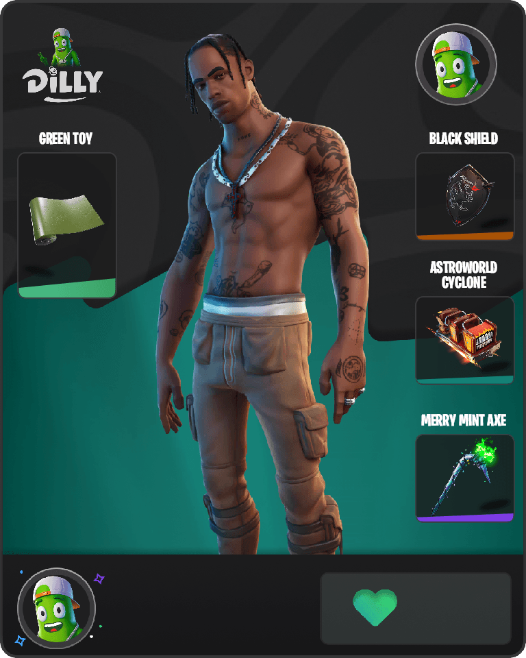 Travis Scott Fortnite combo