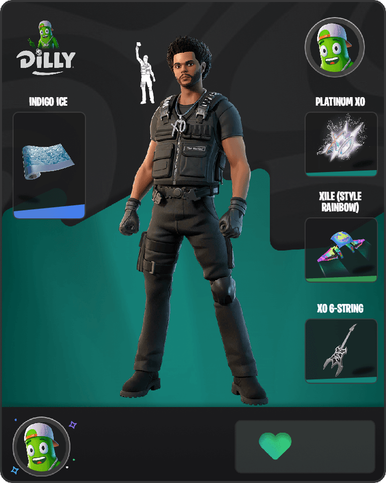 The Weeknd Combat Fortnite combo
