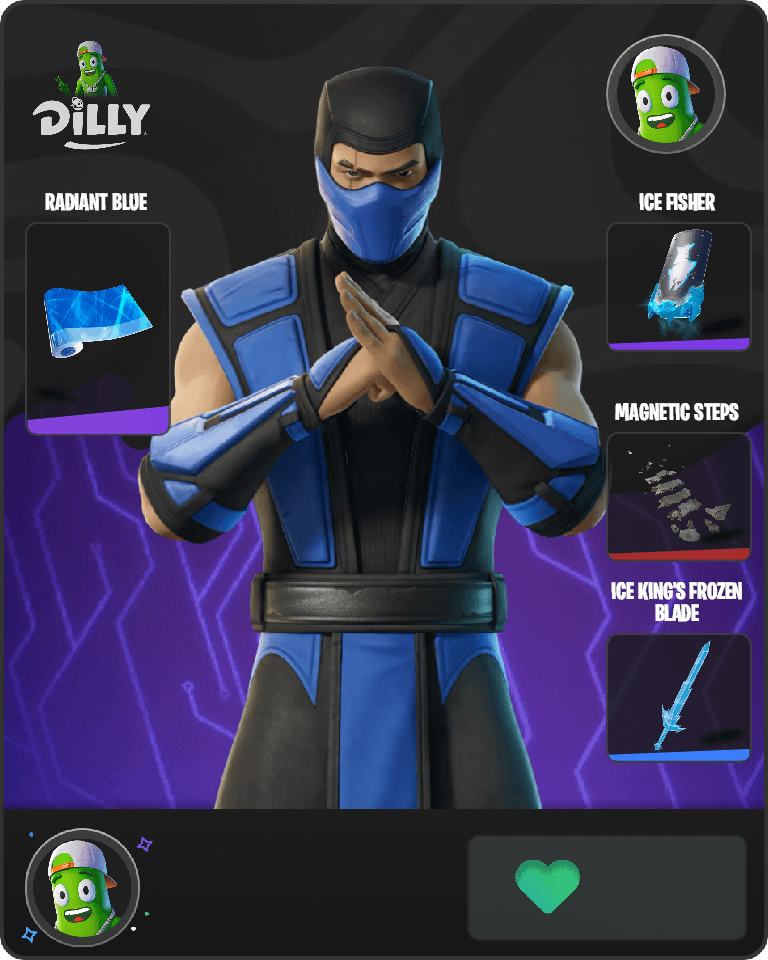 Sub-Zero (MK3) Fortnite combo