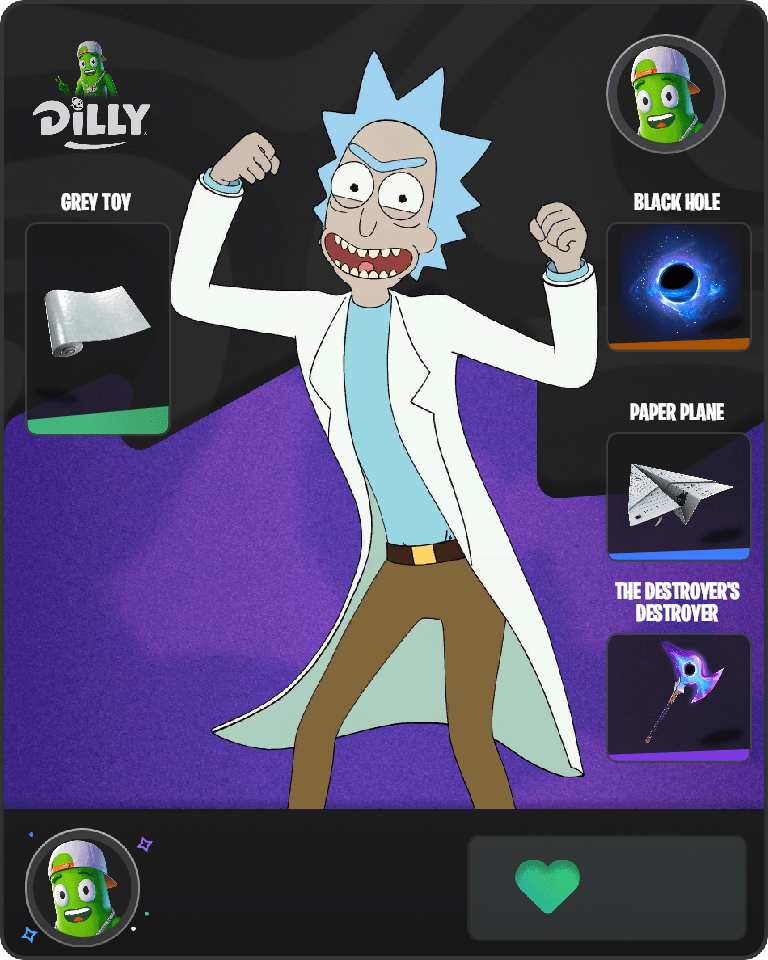 Rick Sanchez Fortnite combo
