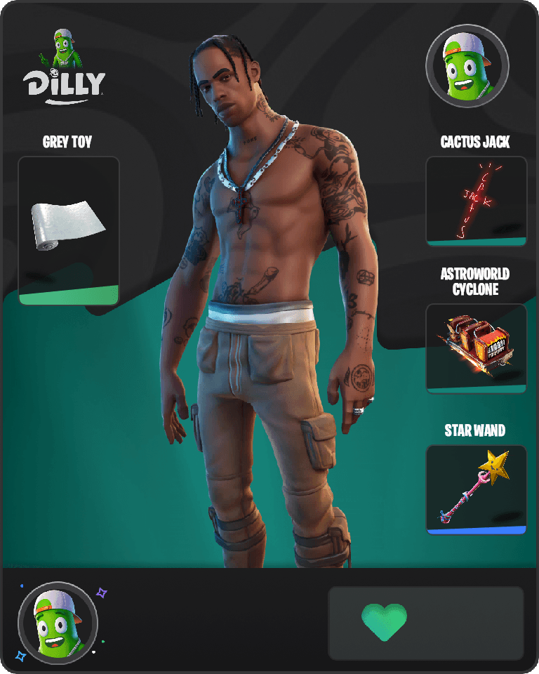 Travis Scott Fortnite combo