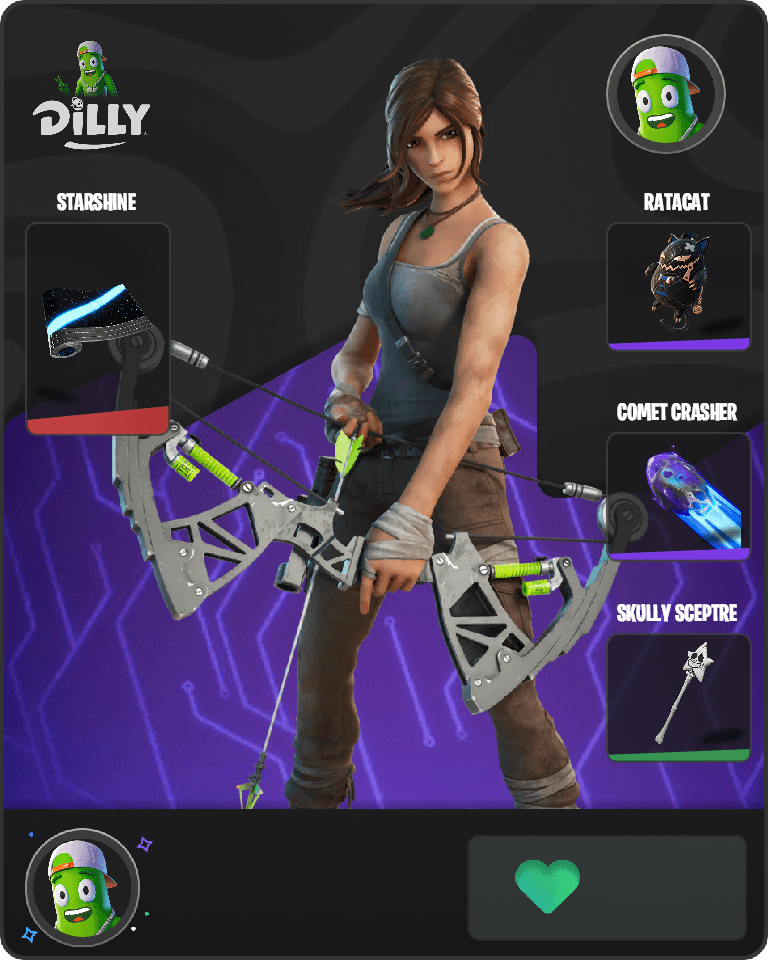 Lara Croft Fortnite combo