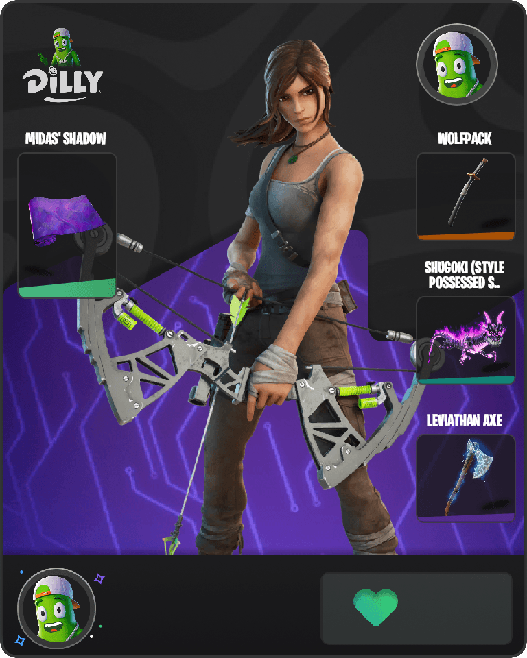 Lara Croft Fortnite skin combo