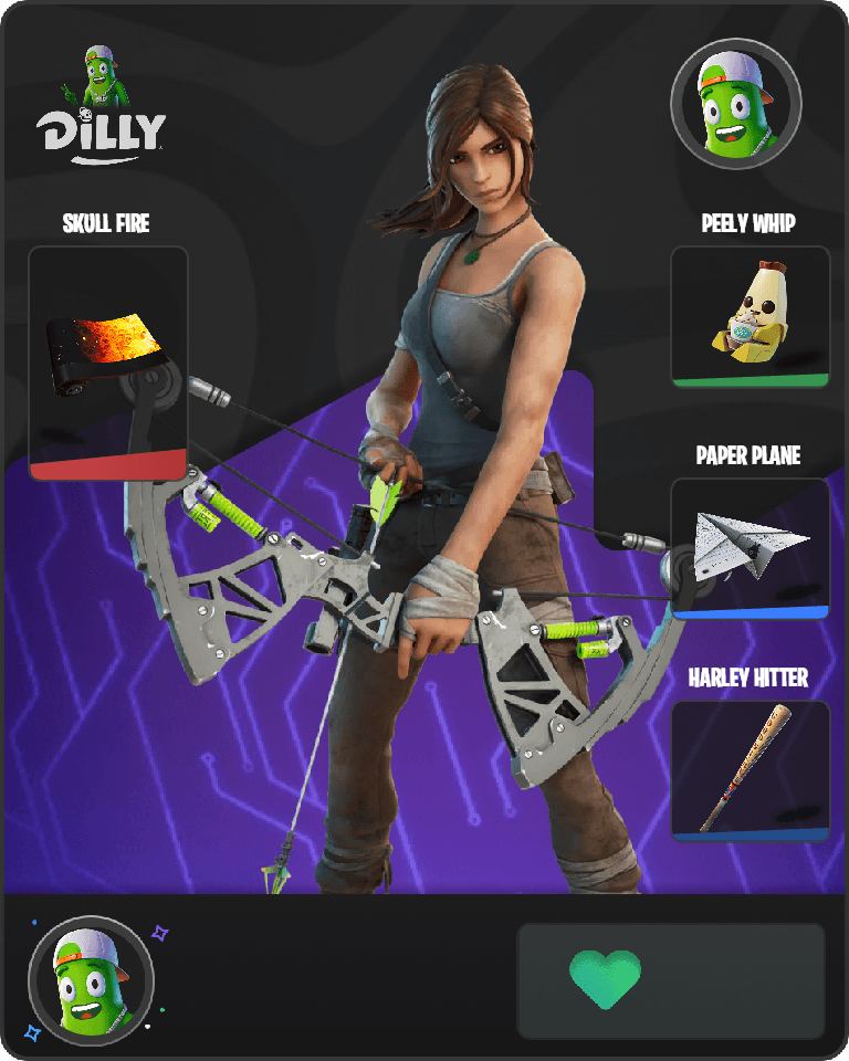Lara Croft Fortnite combo