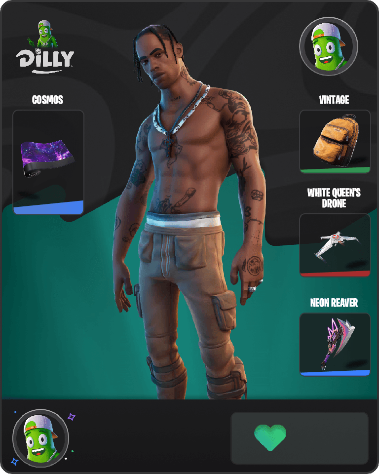Travis Scott Fortnite combo