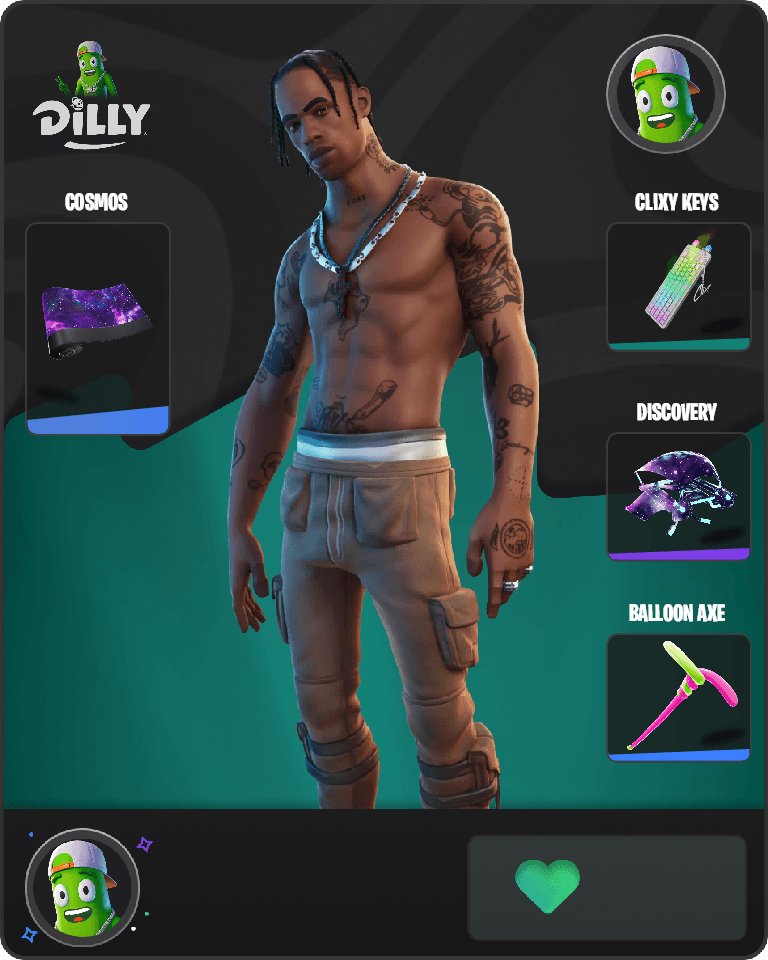 Travis Scott Fortnite combo