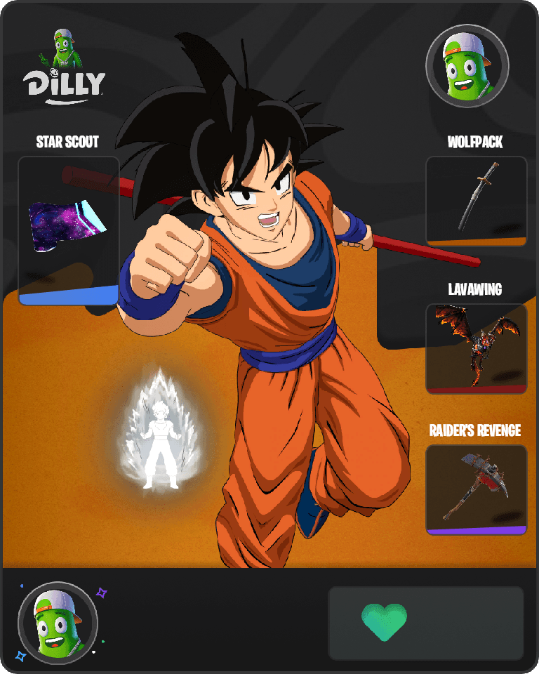 Son Goku Fortnite combo