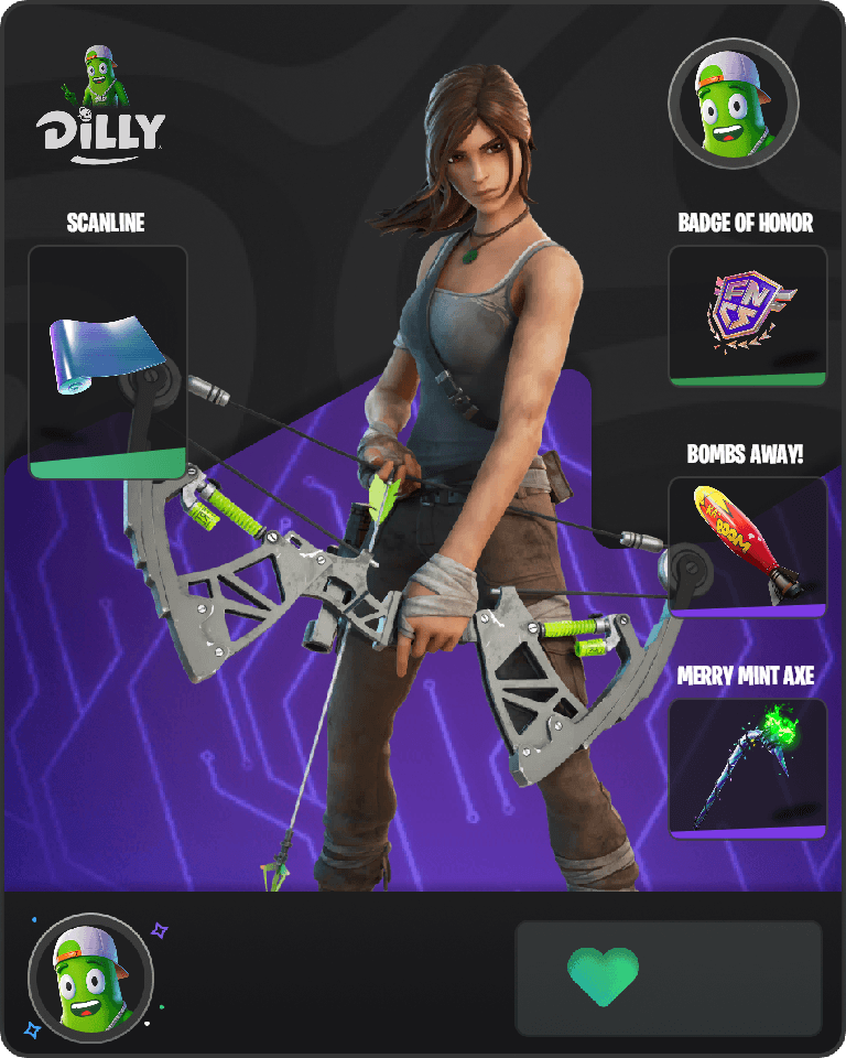 Lara Croft Fortnite combo