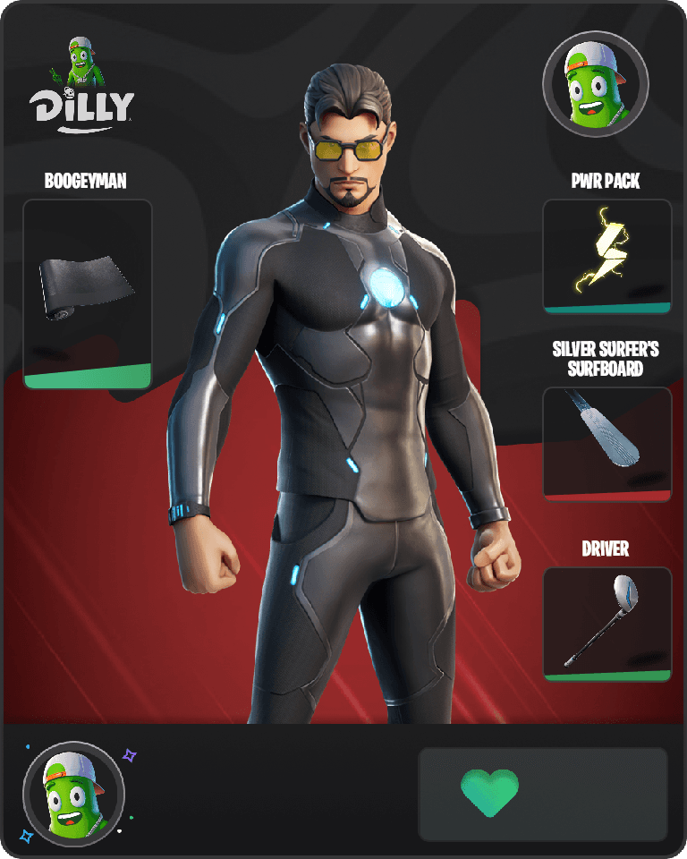 Tony Stark Fortnite combo