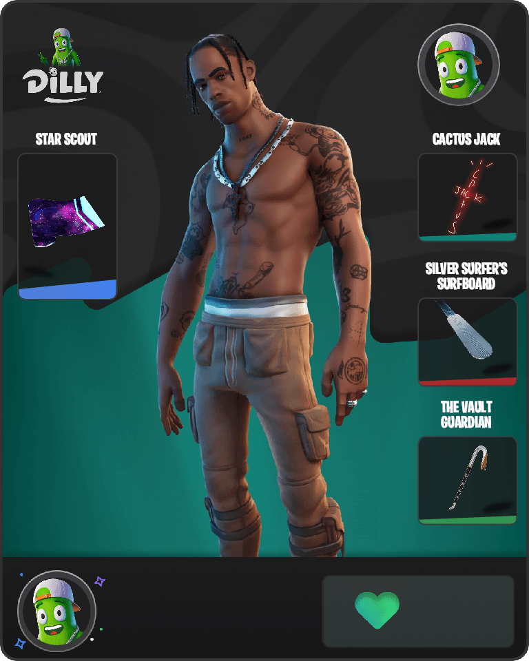 Travis Scott Fortnite combo