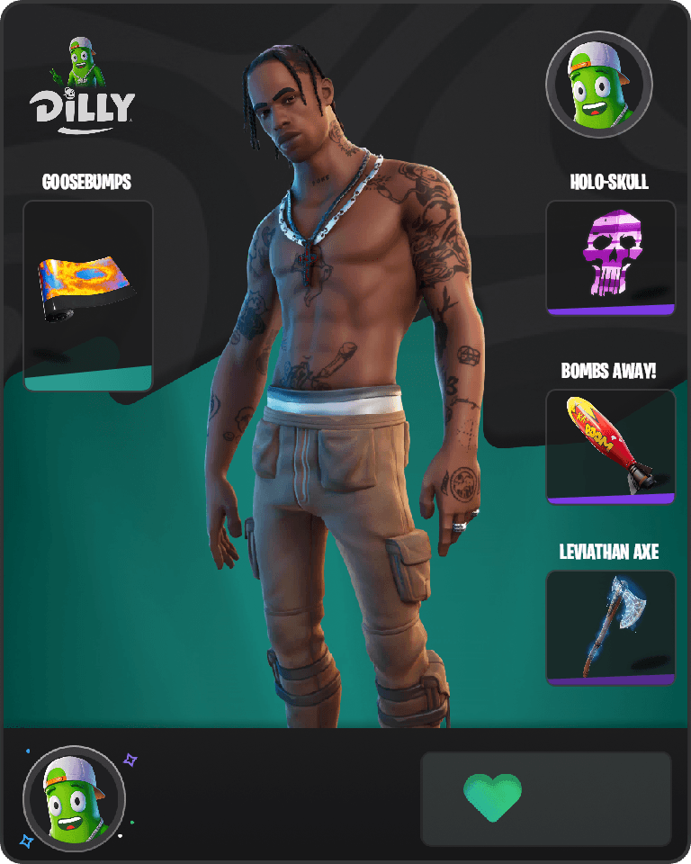 Travis Scott Fortnite combo
