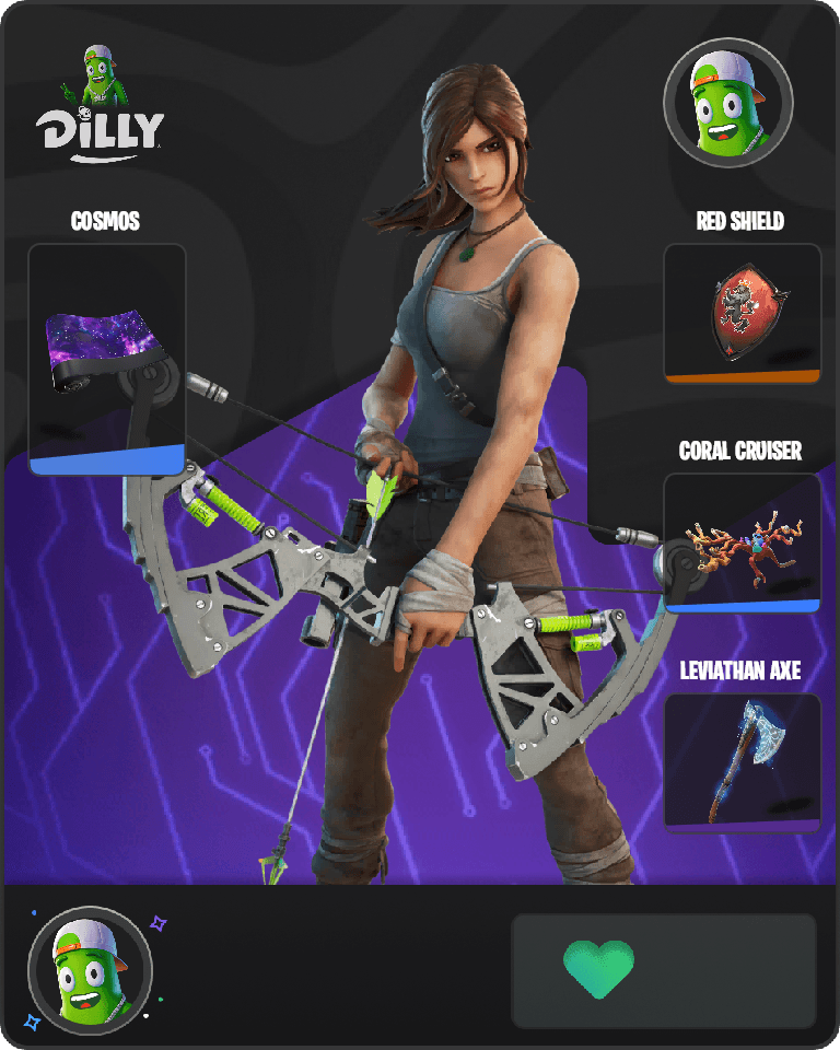 Lara Croft Fortnite combo