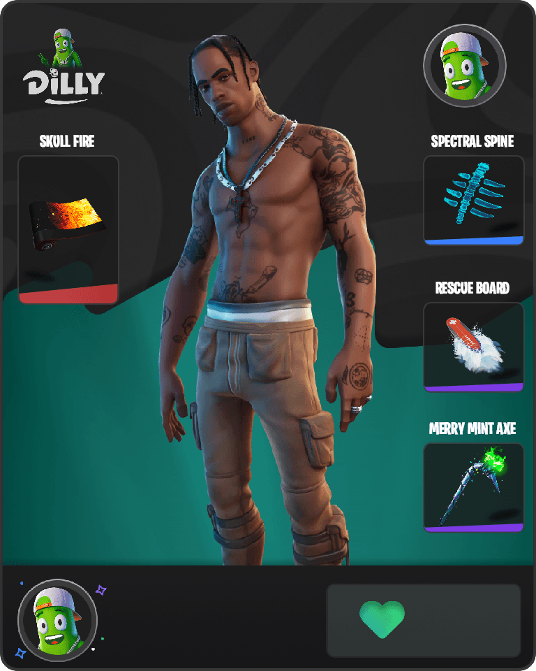 Travis Scott Fortnite combo