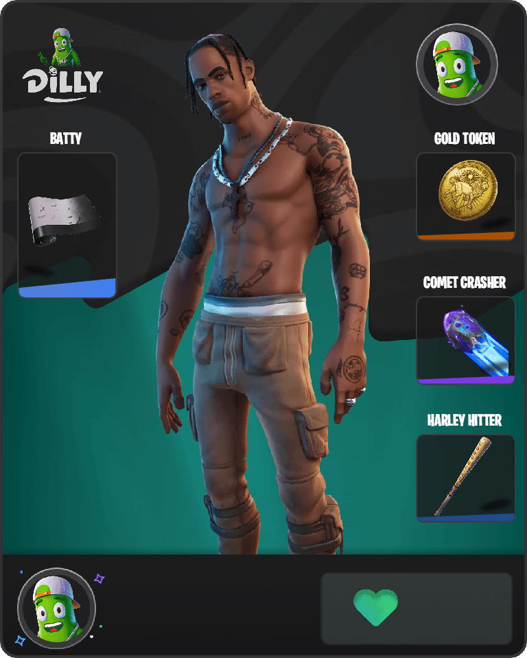 Travis Scott Fortnite combo