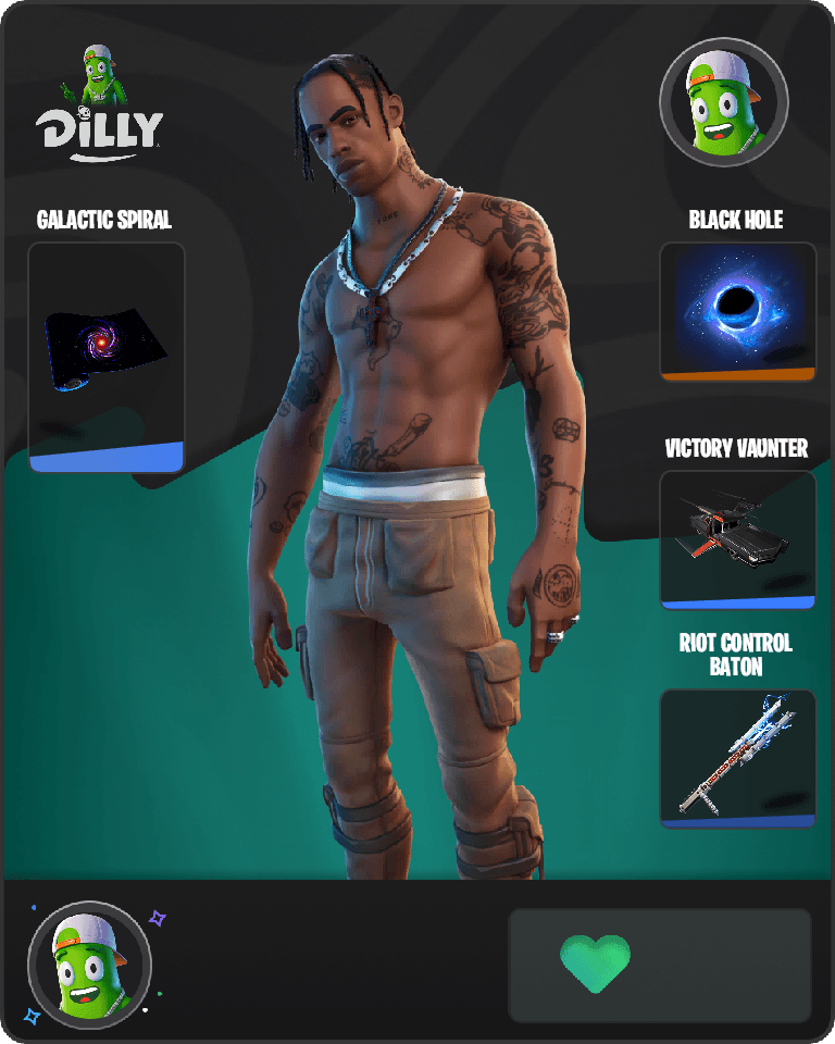 Travis Scott Fortnite combo