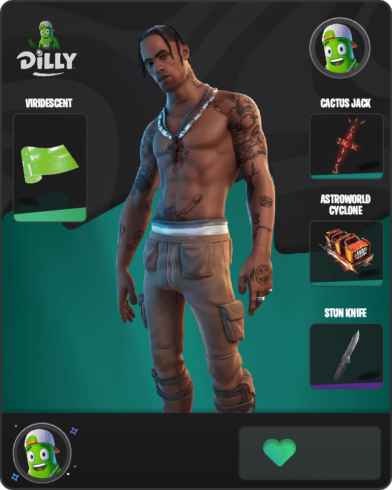 Travis Scott Fortnite combo