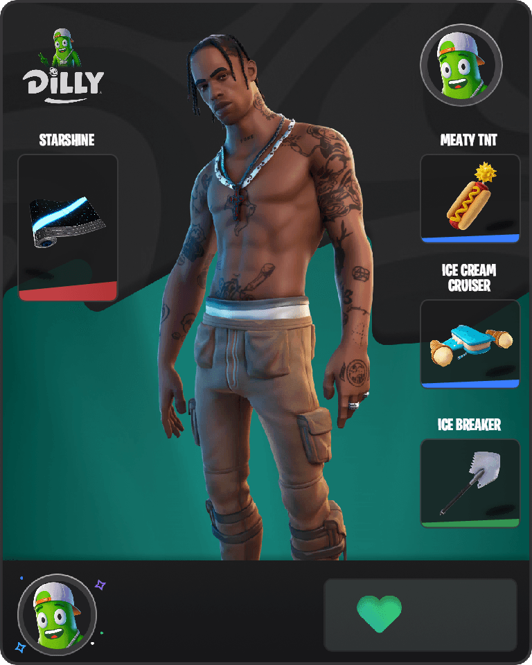 Travis Scott Fortnite combo