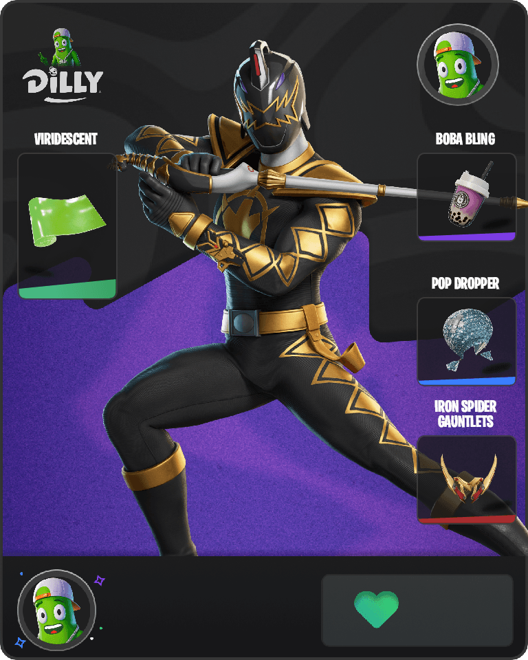 Black Dino Ranger Fortnite combo