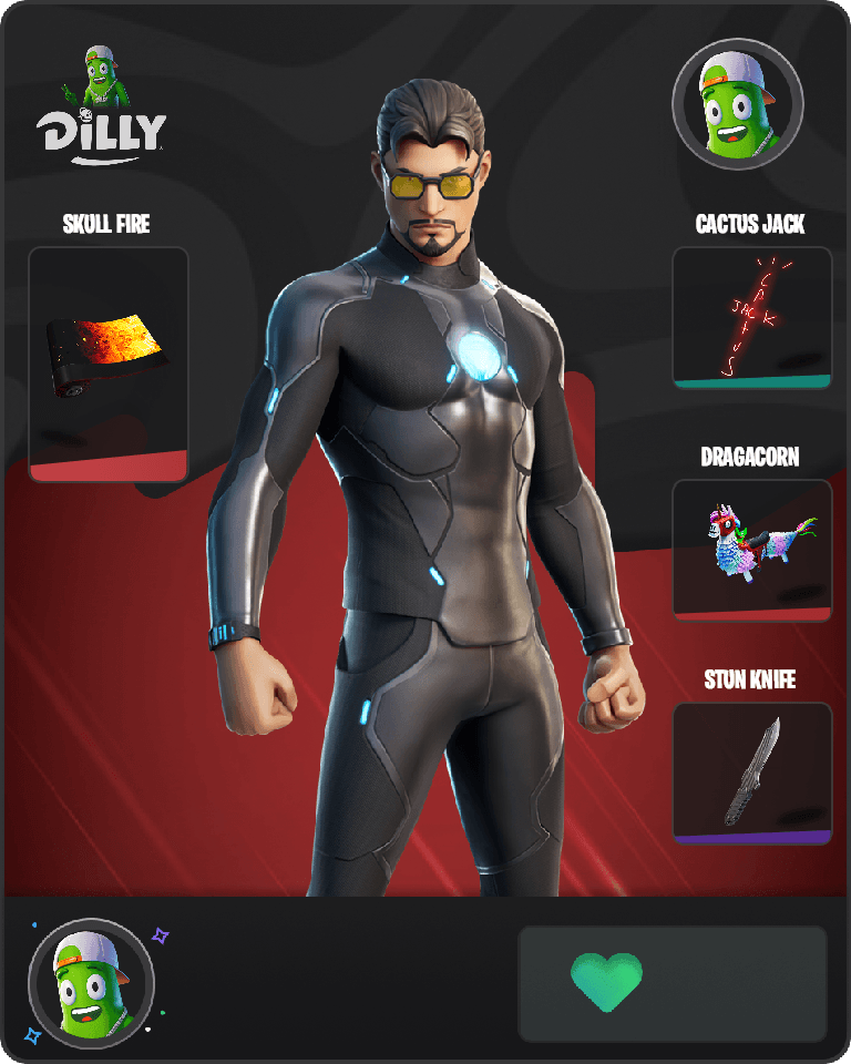 Tony Stark Fortnite combo