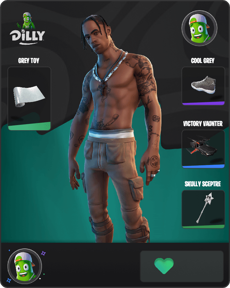 Travis Scott Fortnite combo