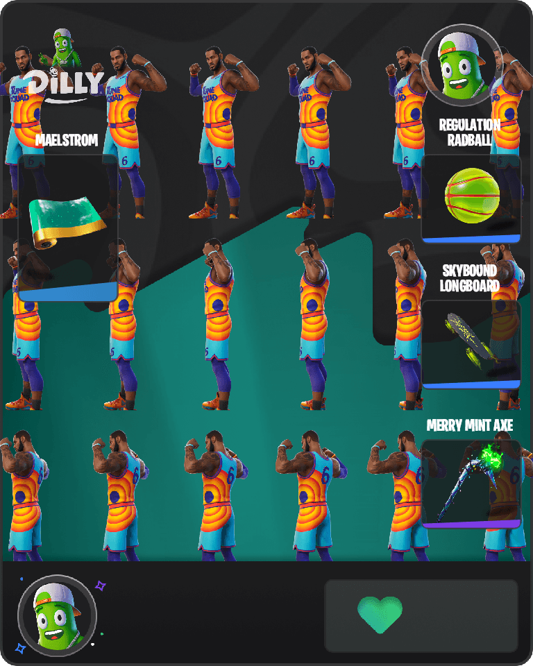 Tune Squad LeBron Fortnite combo