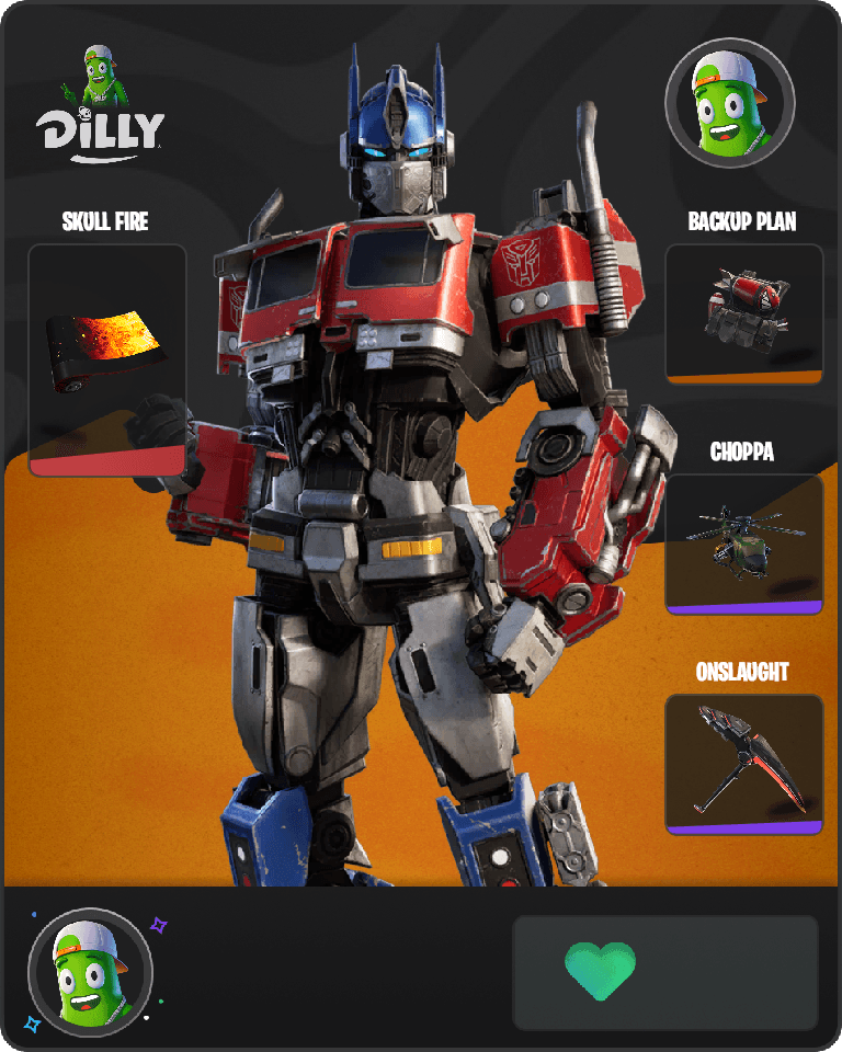 Optimus Prime Fortnite combo