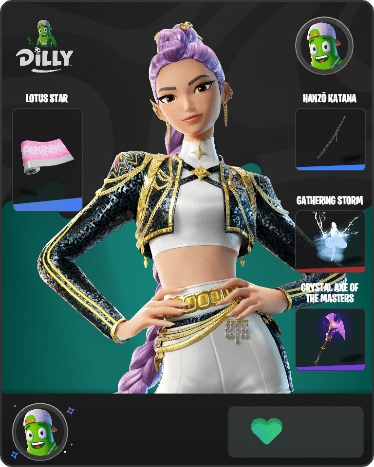 Golden Rumi Fortnite combo