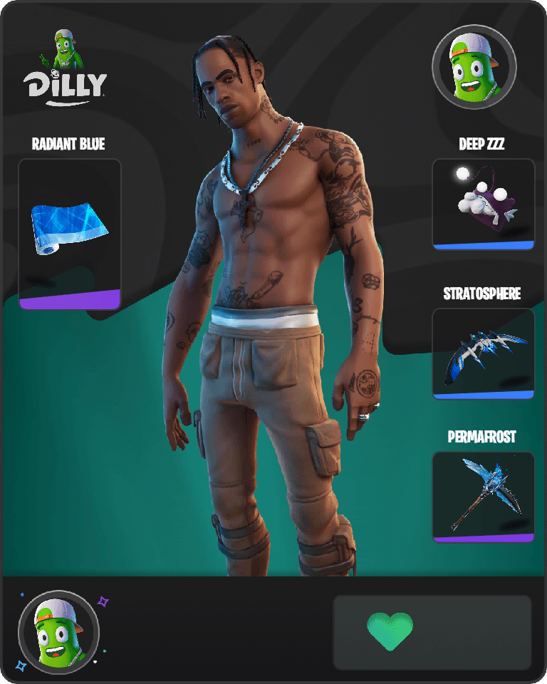 Travis Scott Fortnite combo