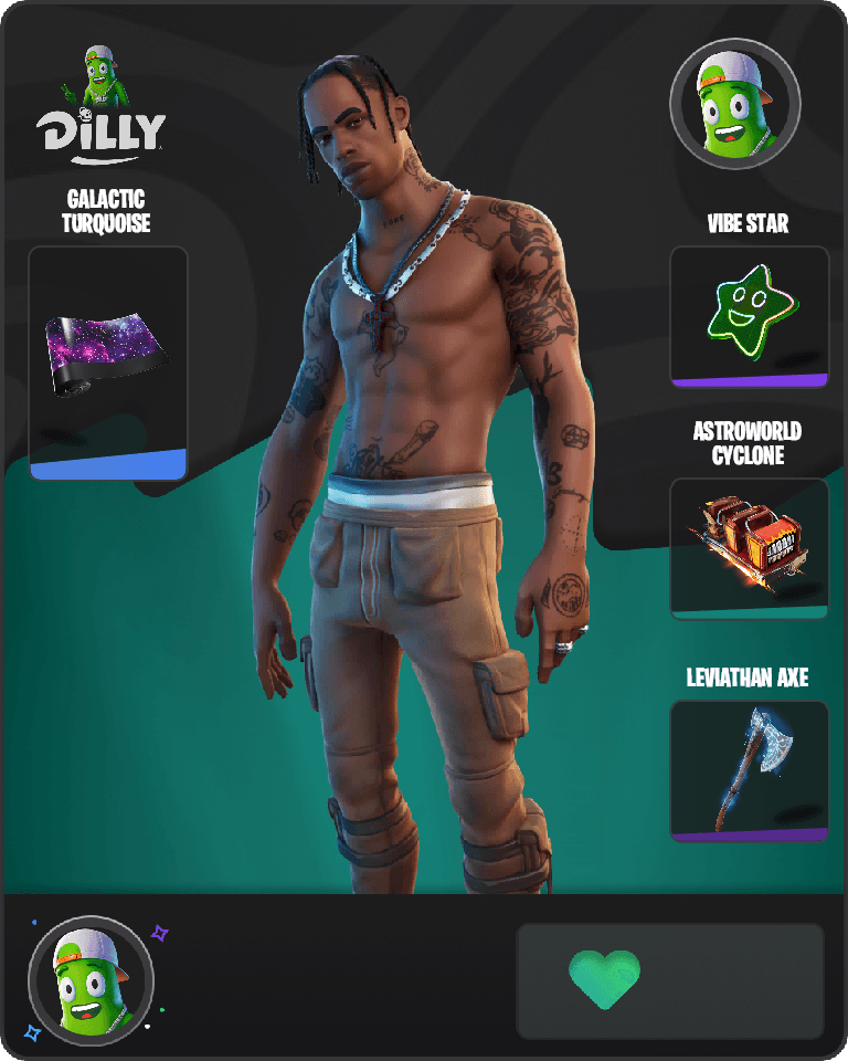 Travis Scott Fortnite combo