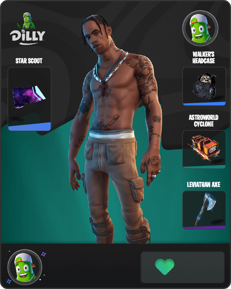 Travis Scott Fortnite combo
