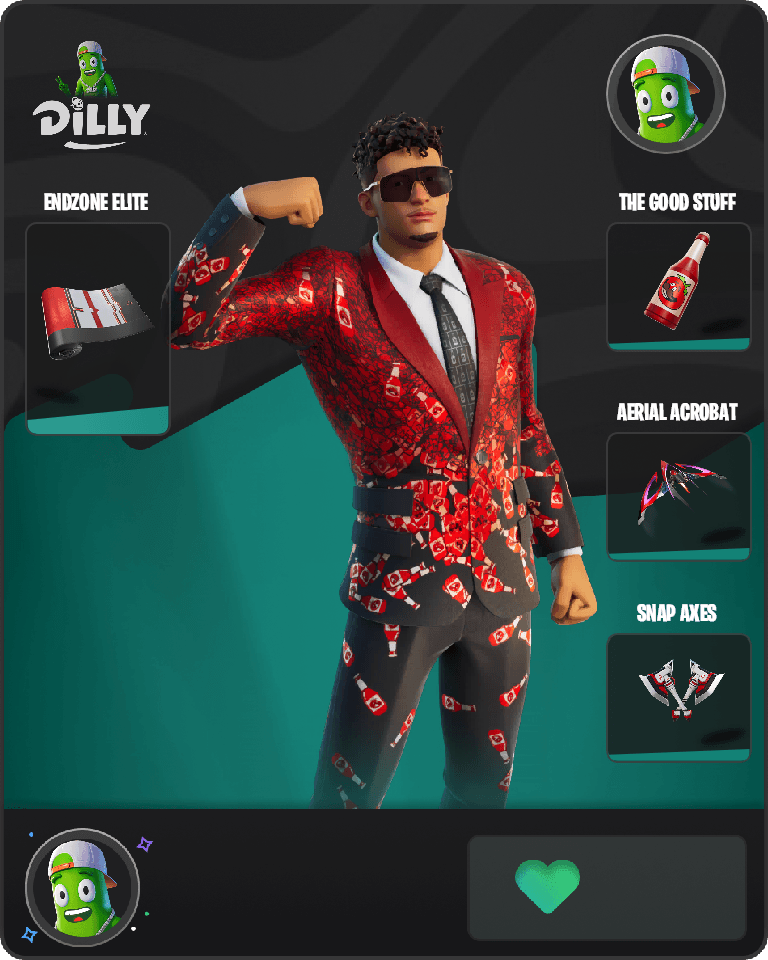 Mahomes Saucy Style Fortnite combo